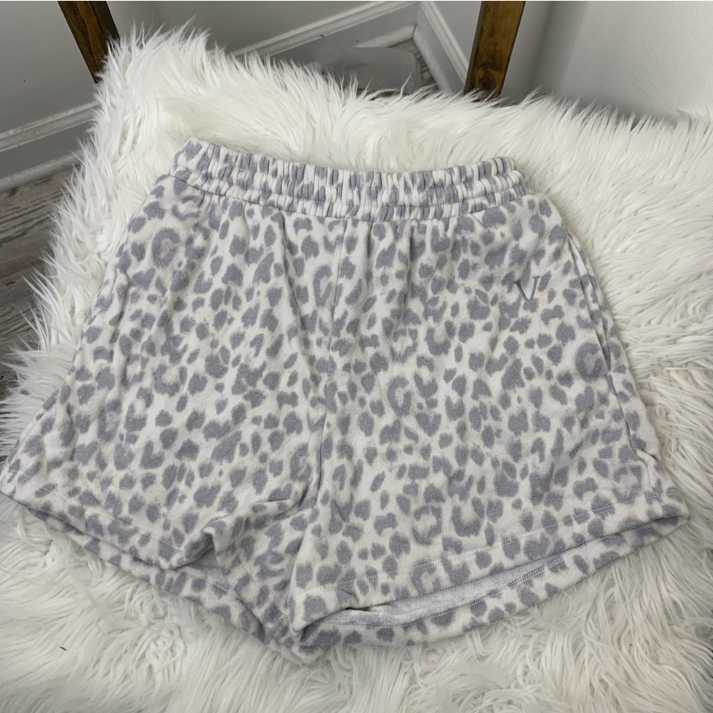 Victoria's Secret Gray Leopard Print Shorts